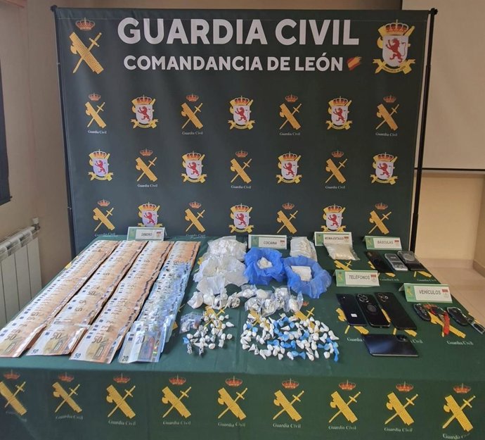 Detenidas dos personas dedicadas al tráfico de cocaína y mdma en la provincia de León
