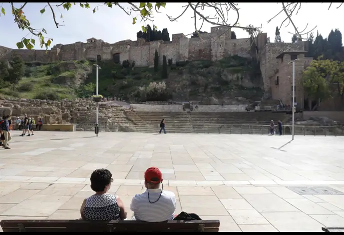 Archivo - Entorno del Teatro Romano de Málaga en una imagen de archivo 