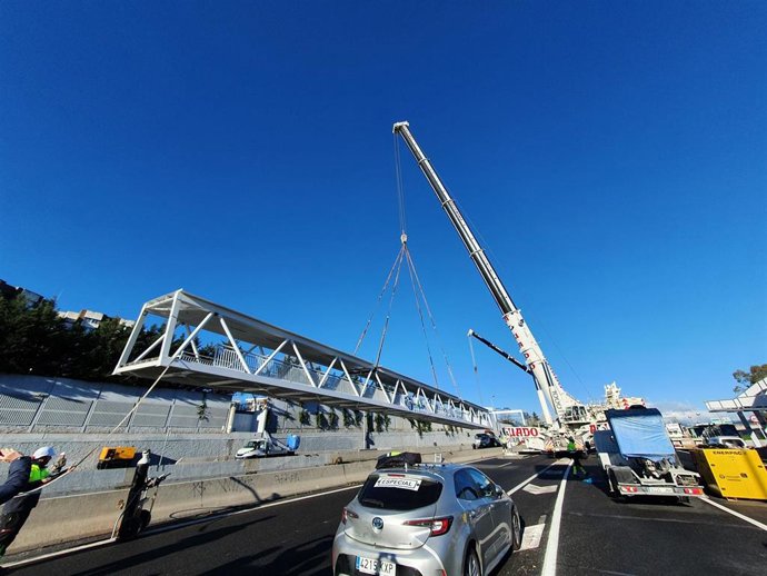 Enero 2023-Sustitución del tramo de la pasarela reutilizada del Mundial del 82
