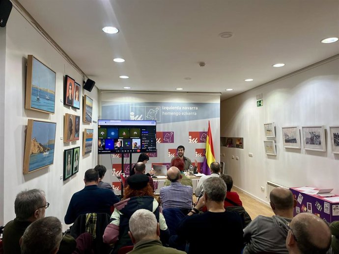 Reunión de la Coordinadora de Izquierda Unida de Navarra.
