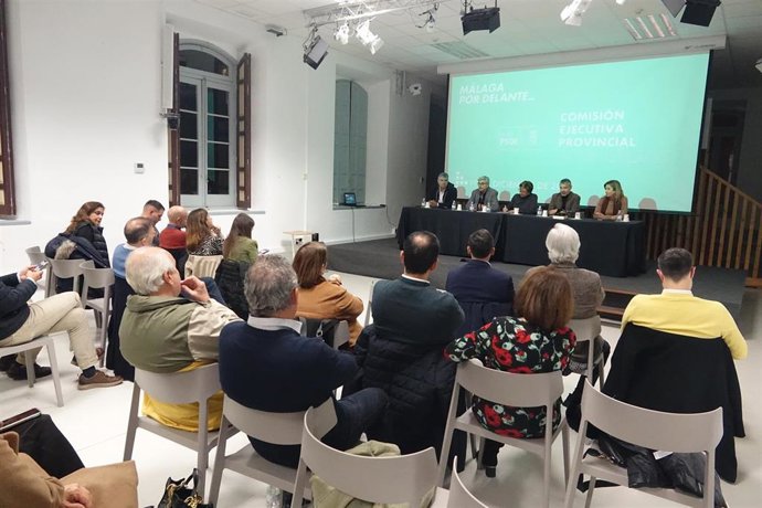 Imagen de la comisión ejecutiva provincial del PSOE Málaga.