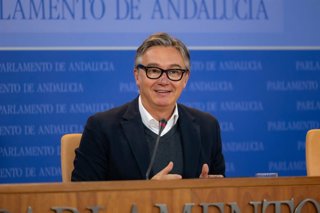 El portavoz de Vox en el Parlamento andaluz, Manuel Gavira, en una foto de archivo.