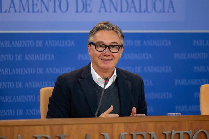 El portavoz de Vox en el Parlamento andaluz, Manuel Gavira, en una foto de archivo.