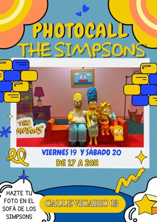 El sábado es el último día para disfrutar del 'photocall' del mítico sofá de la serie 'Los Simpson', ubicado en la calle Vicario 13 de El Puerto de Santa María (Cádiz).