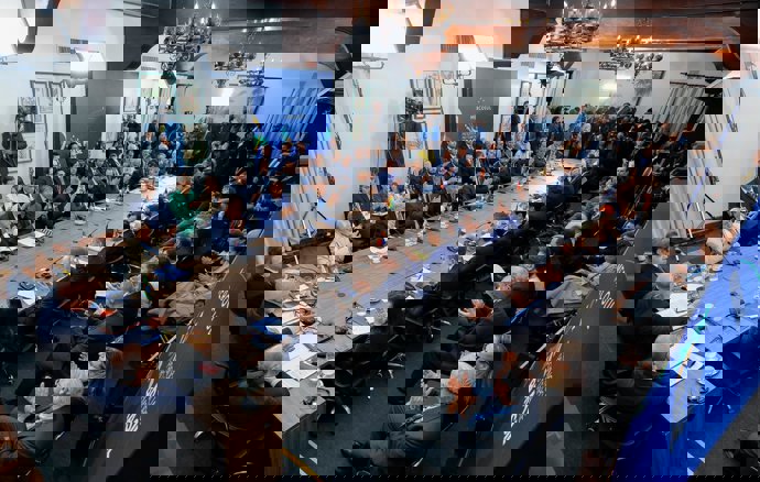 Líderes del Mercosur en la cumbre de Iguazú (Brasil) a 20 de diciembre de 2025