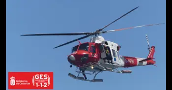 Rescatado en un helicóptero del GES tras sufrir una caída en el sendero de Montaña Blanca, en el Teide (Tenerife)