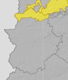 Alerta amarilla en el norte de la provincia de cáceres
