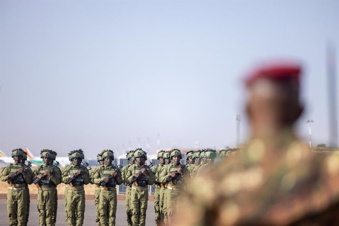 Ceremonia de despliegue de la Fuerza Unificada de la Alianza de Estados del Sahel, a 20 de diciembre de 2025