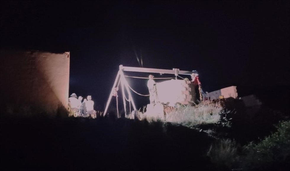 Entrada a la mina Haití, en donde ha fallecido un hombre de 67 años