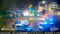 Muere un hombre tras caer de su moto en la Avenida San Francisco Javier, en Sevilla capital