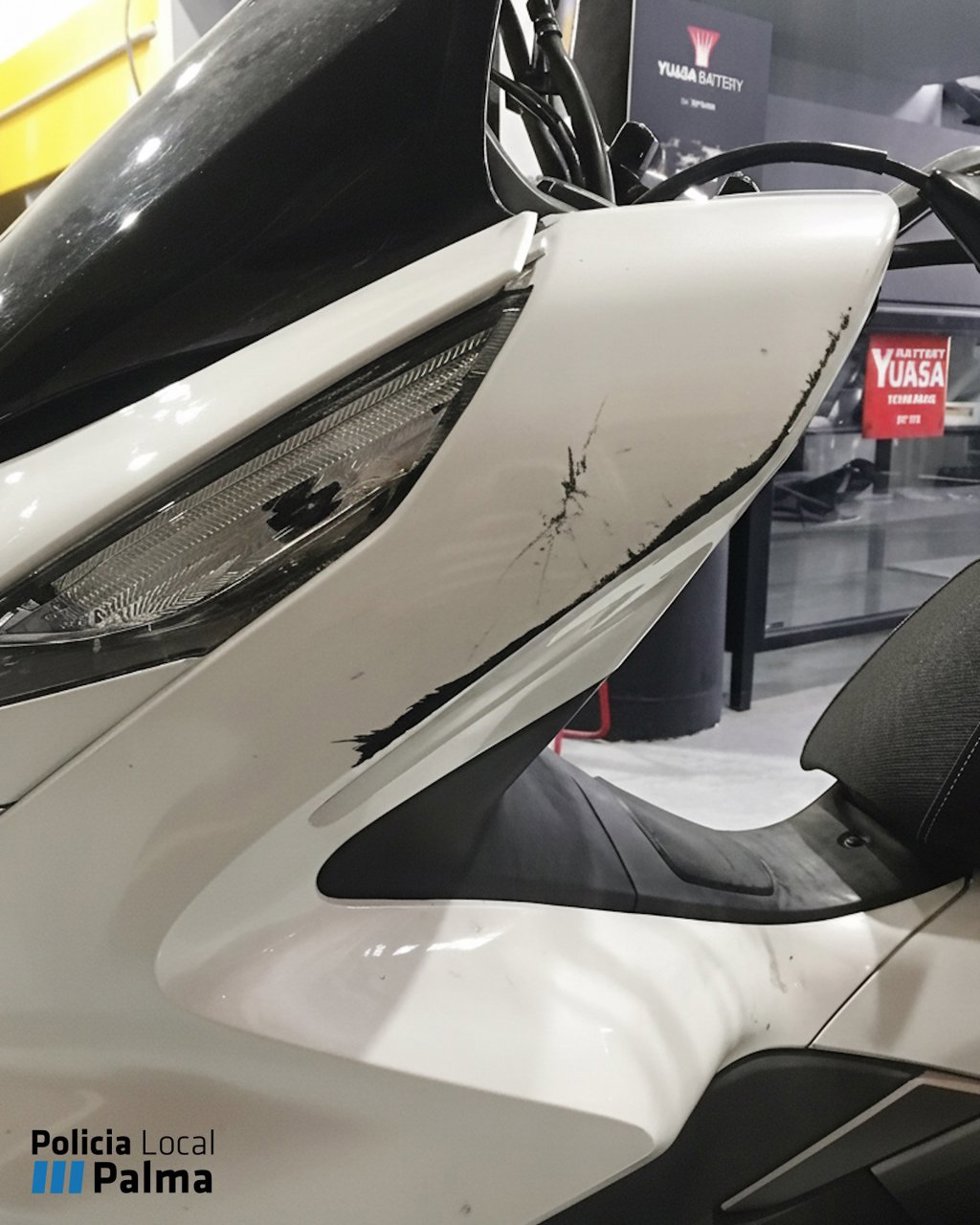 Daños en una moto