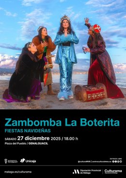 Cartel de la zambombá flamenca de Rocío López 'Boterita'.