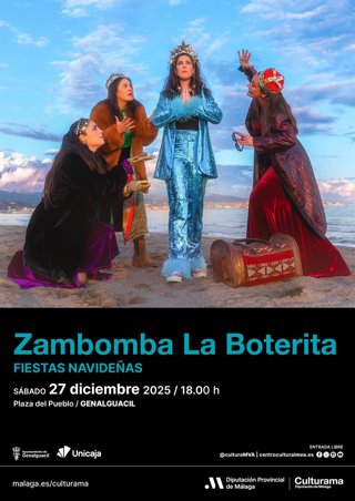 Cartel de la zambombá flamenca de Rocío López 'Boterita'.