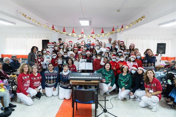 La Residencia Asistida de la Diputación de Almería celebra la Navidad.