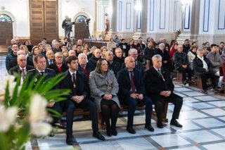 Misa de clausura de los actos del 75 aniversario de la Cofradía del Perdón y los Afligidos de Vélez-Rubio (Almería).