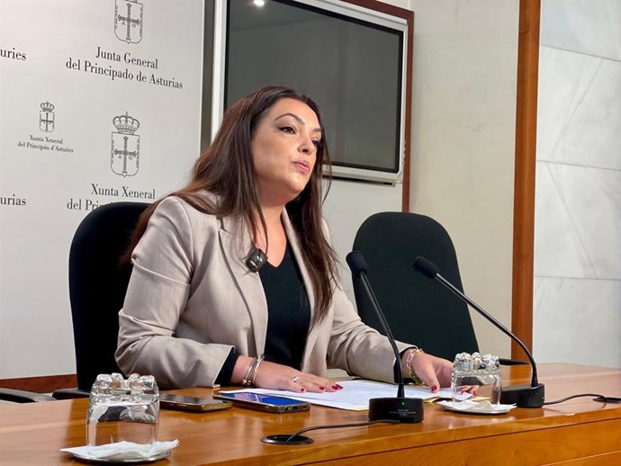 La portavoz parlamentaria de Vox Asturias, Carolina López, en una imagen de archivo
