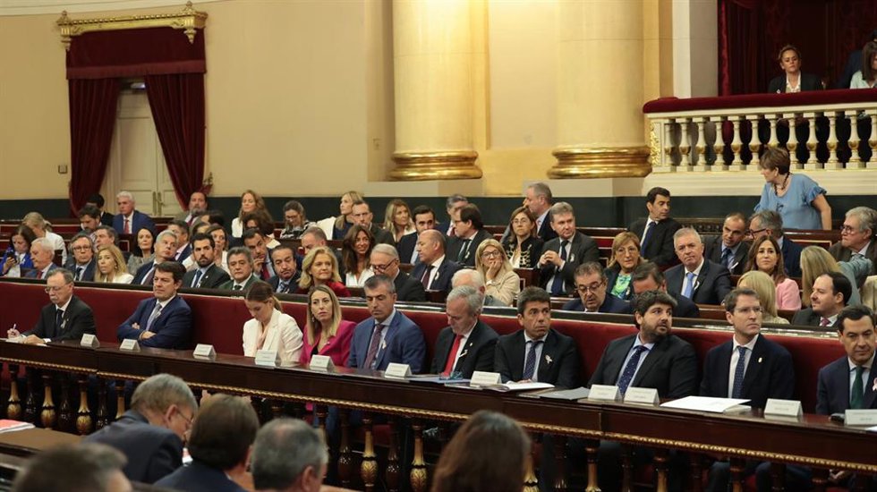Archivo - Presidentes del PP en el Senado.