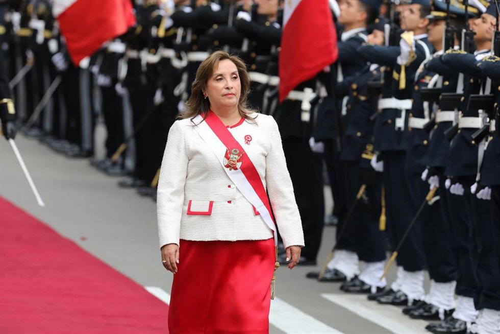 Archivo - Dina Boluarte, presidenta de Perú.