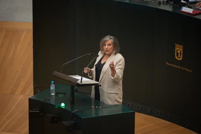 Archivo - La concejala de Vox en el Ayuntamiento de Madrid Arantxa Cabello.