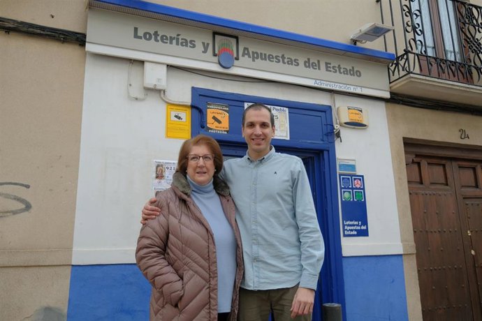 Administración de Campo de Criptana que ha repartido el quinto premio 23.112 de la Lotería.