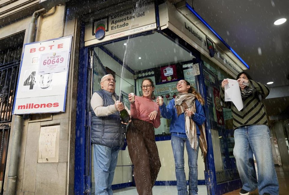 La 'Lotería Altozano' en Sevilla este lunes, 22 de diciembre de 2025.