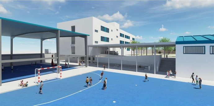 Recreación del CEIP Entrenúcleos de Dos Hermanas (Sevilla).