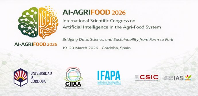 Cartel del congreso AI-Agrifood 2026.