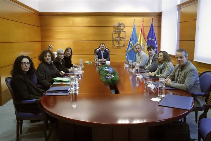 Reunión del Consejo de Gobierno, presidida por el presidente del Principado, Adrián Barbón.