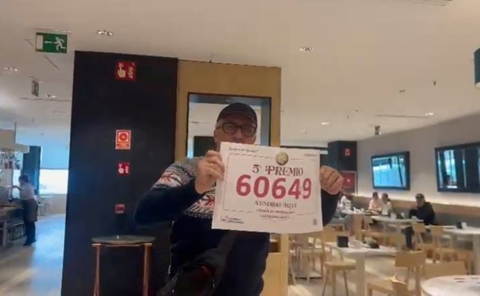 Ganador de un quinto premio en Las Palmas de Gran Canaria