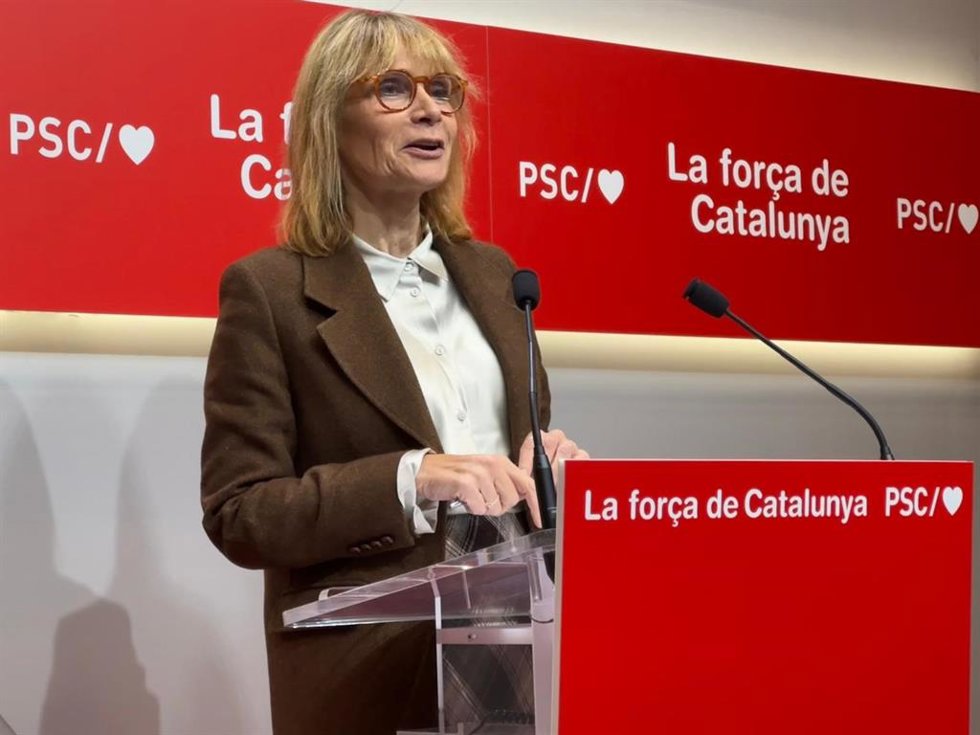 La viceprimera secretaria y portavoz del PSC, Llusa Moret