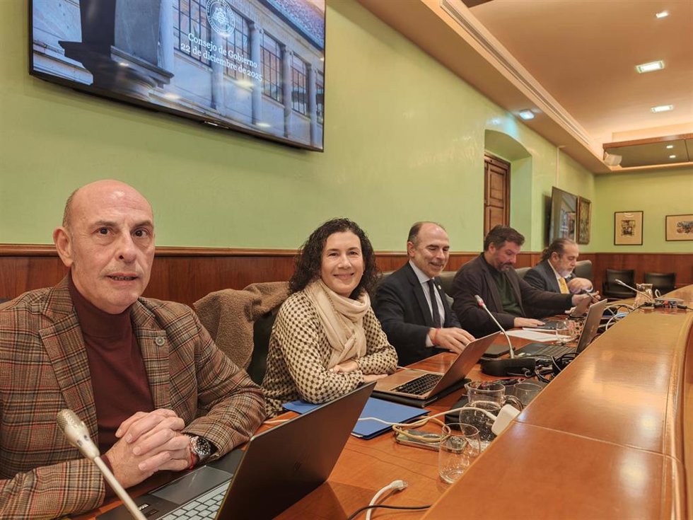 Pedro Alonso; Irene Díaz; Ignacio Villaverde; Ángel Espiniella, y Juan Manuel Marchante.