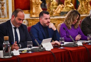 Archivo - Andrés Clavijo, diputado de Fondos Europeos, Fomento y Empleo de la Diputación de Cádiz, en el pleno.