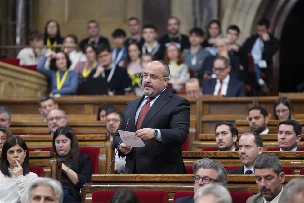El presidente del Partido Popular catalán, Alejandro Fernández, en una foto de archivo.