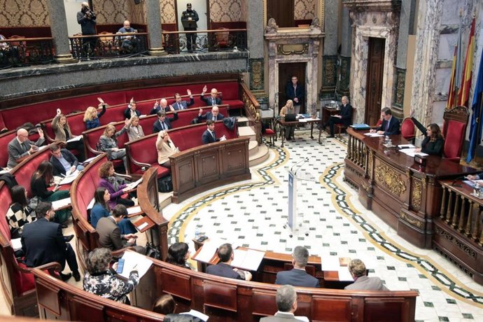 Imatge del ple ordinari de desembre 2025 de l'Ajuntament de València.