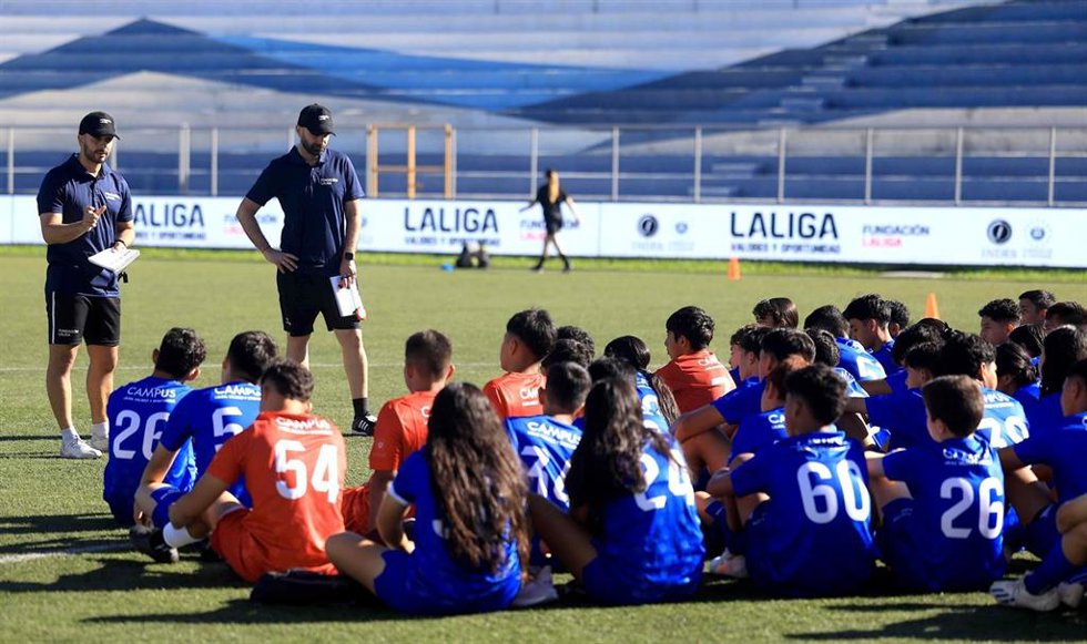 Una imagen del campus 'LaLiga Valores y Oportunidad' en El Salvador