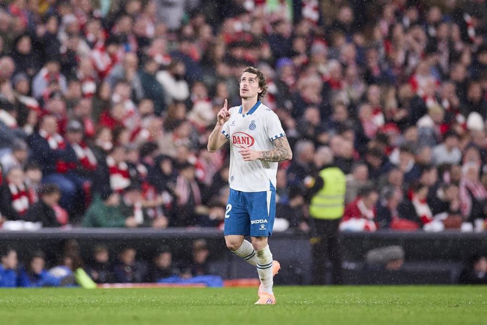 Carlos Romero en el Athletic Club-RCD Espanyol