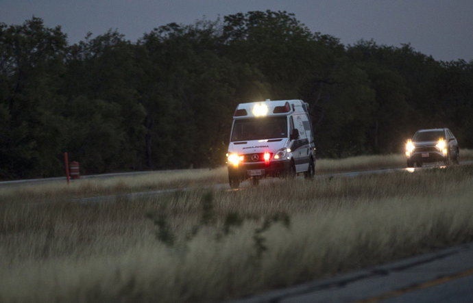 Una ambulancia en Texas (EEUU)