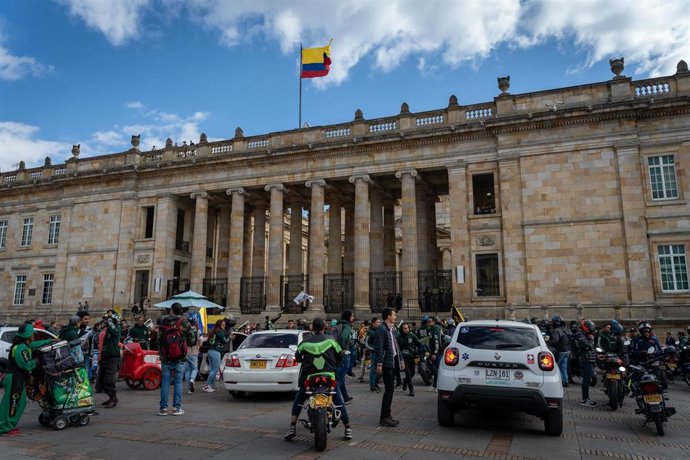 Archivo - Fachada del Congreso de Colombia en Bogotá