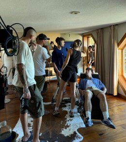 Rodaje del videoclip 'Tuchat' de Quevedo