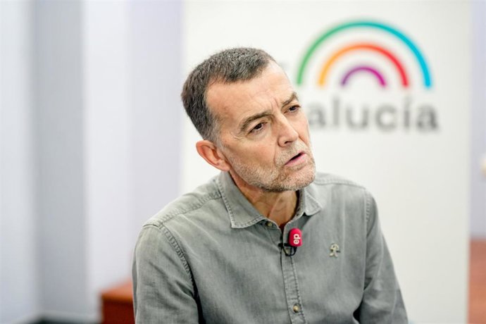 El coordinador federal de Izquierda Unida (IU), Antonio Maíllo, en una entrevista concedida a Europa Press.