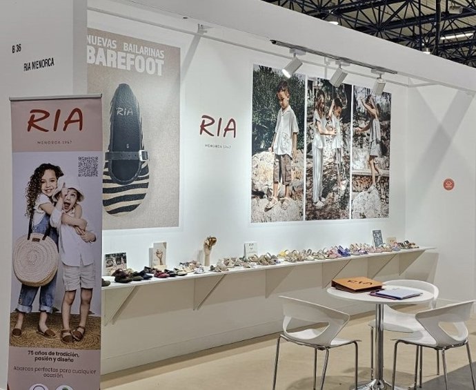 Estand de una empresa de Baleares en una feria.