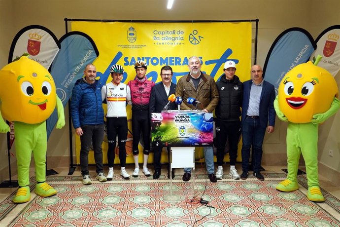 Presentación oficial de la segunda etapa de la Vuelta Ciclista a la Región de Murcia, que concluirá en Santomera el próximo 14 de febrero