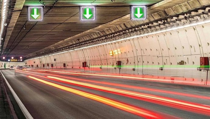 Archivo - Túnel de la M-30.