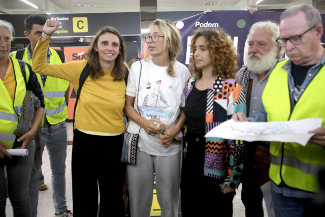 Reyes Rigo llega a Palma tras ser retenida en Israel