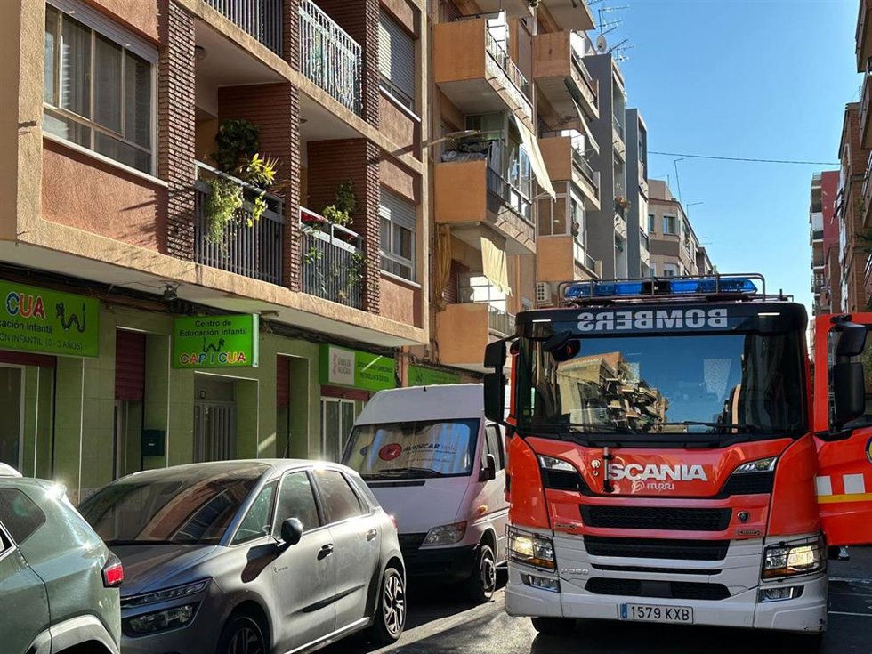 Imagen de la zona afectada por el incendio.