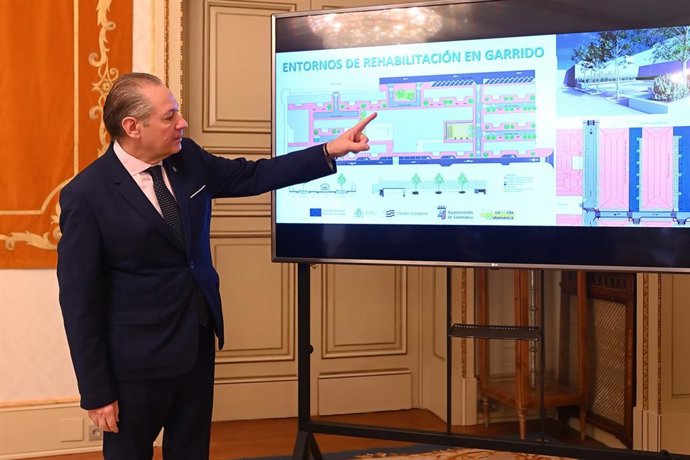 El concejal de Fomento, Fernando Carabias, en la presentación del proyecto