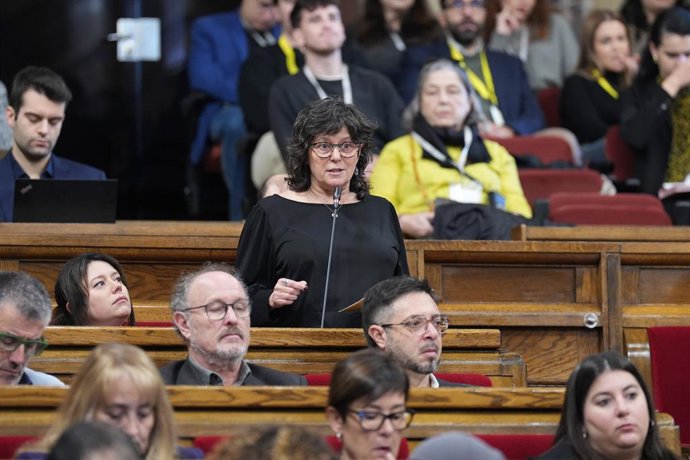 Archivo - La diputada de la CUP Pilar Castillejo