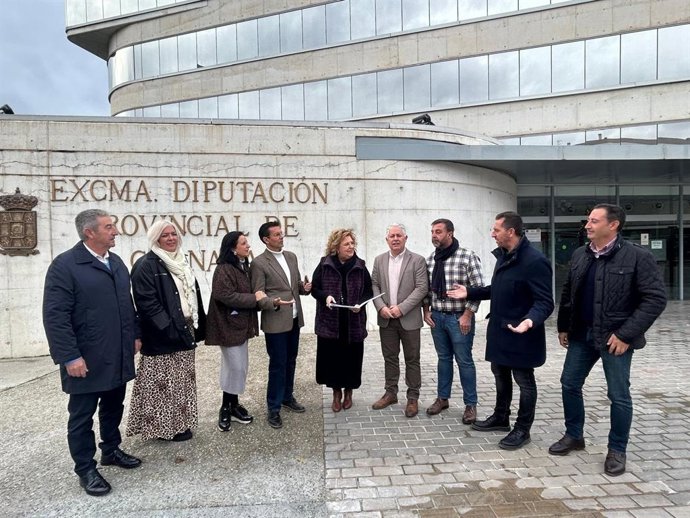 Grupo del PSOE en la Diputación de Granada, en una imagen reciente