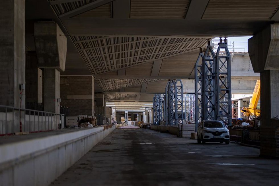 Archivo - Obras en la estación de la Sagrera.