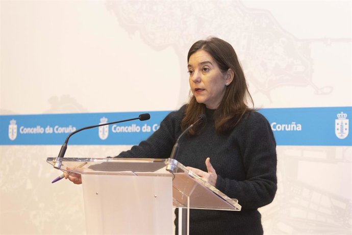 La alcaldesa de A Coruña, Inés Rey, informa sobre asuntos aprobados en la Junta de Gobierno